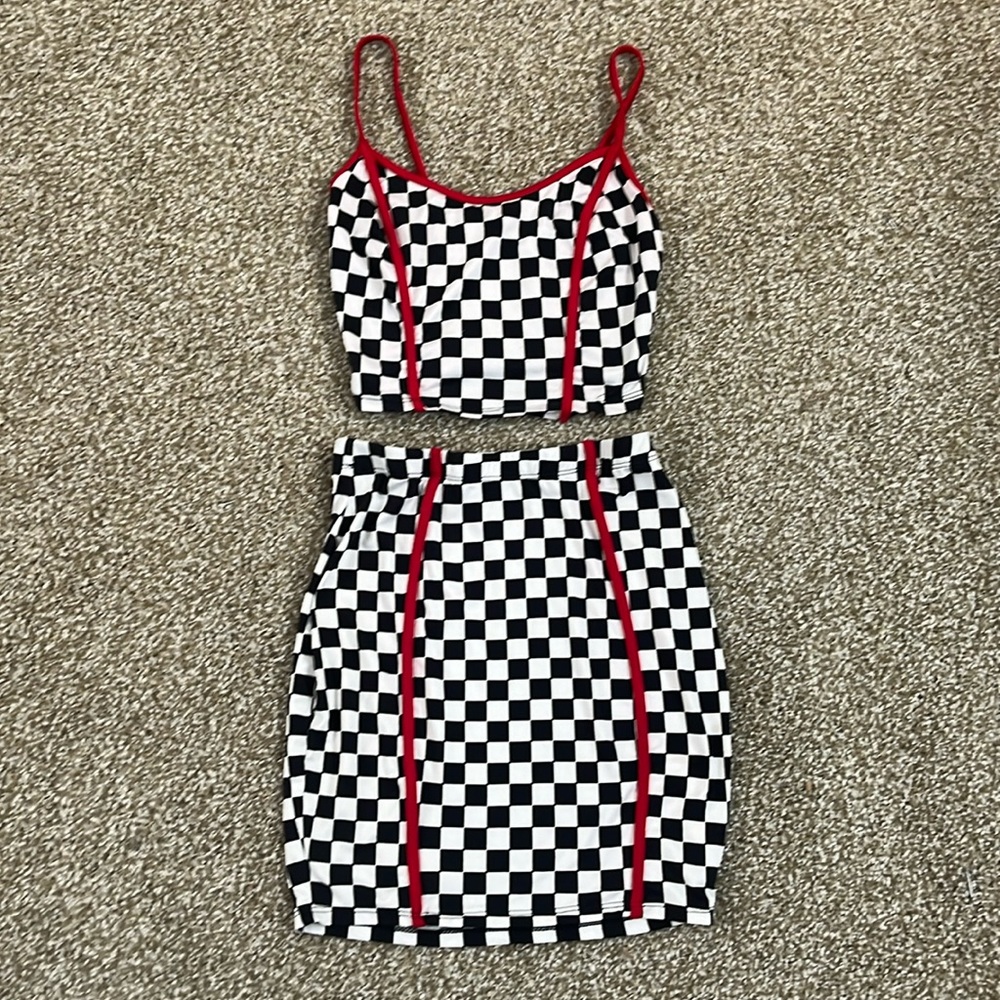 Fashion Nova checkered set